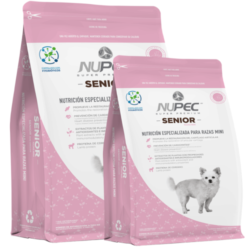 nupec-senior-Raza-Mini, comida-para-perros.com